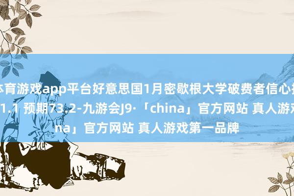 体育游戏app平台好意思国1月密歇根大学破费者信心指数终值为71.1 预期73.2-九游会J9·「china」官方网站 真人游戏第一品牌